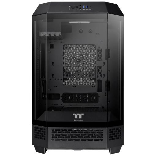 Thermaltake The Tower 300 micro tower herní pouzdro černá 2 předinstalované ventilátory, boční okno