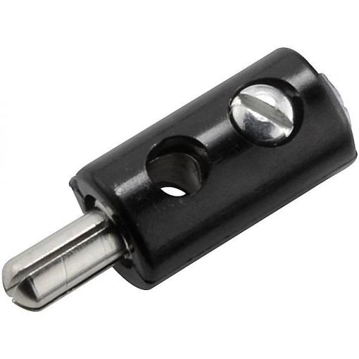 Kahlert Licht mini banánkový konektor zástrčka, rovná Ø pin: 2.6 mm šedá 1 ks