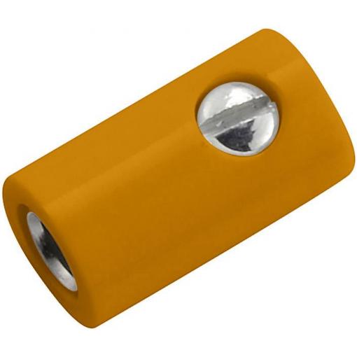 Kahlert Licht mini laboratorní zásuvka zásuvka, rovná Ø pin: 2.6 mm oranžová 1 ks