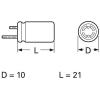 Frolyt E-KSU314 bipolární kondenzátor radiální 5 mm 100 µF 50 V 20 % (Ø x d) 10 mm x 21 mm 1 ks