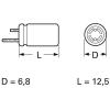 Frolyt E-KSU 10/63 6,8X12,5 bipolární kondenzátor radiální 2.5 mm 10 µF 63 V 20 % (Ø x d) 6.8 mm x 12.5 mm 1 ks