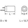 Frolyt E-KSU451 bipolární kondenzátor radiální 5 mm 220 µF 16 V 20 % (Ø x d) 10 mm x 12.7 mm 1 ks