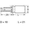 Frolyt E-RY3047 elektrolytický kondenzátor radiální 5 mm 220 µF 63 V 20 % (Ø x d) 10 mm x 21 mm 1 ks