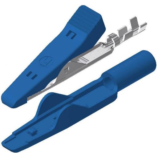 Hirschmann Test & Measurement MA 1 mini krokosvorka modrá Upínací rozsah max.: 4 mm Délka: 41.5 mm 1 ks