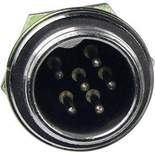 Cliff FC684202 mini DIN konektor zástrčka, vestavná rovná Pólů: 2 stříbrná 1 ks