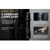 ArmyTek Dobermann Pro White LED kapesní svítilna, napájeno akumulátorem, 1400 lm, 114 g