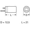 Frolyt E-KSU415 bipolární kondenzátor radiální 5 mm 220 µF 35 V 20 % (Ø x d) 12.5 mm x 21 mm 1 ks