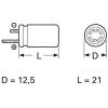 Frolyt E-KR3071 elektrolytický kondenzátor radiální 5 mm 220 µF 40 V (Ø x d) 12.5 mm x 21 mm 1 ks