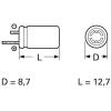 Frolyt E-KR3010 elektrolytický kondenzátor radiální 5 mm 47 µF 25 V (Ø x d) 8.7 mm x 12.7 mm 1 ks