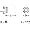 Frolyt E-KR3049 elektrolytický kondenzátor radiální 5 mm 100 µF 25 V (Ø x d) 10 mm x 12.7 mm 1 ks