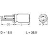 Frolyt E-KS3559 elektrolytický kondenzátor radiální 7.5 mm 3300 µF 35 V 20 % (Ø x d) 16.5 mm x 36.5 mm 1 ks