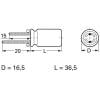 Frolyt E-KS3565 elektrolytický kondenzátor radiální 7.5 mm 4700 µF 25 V 20 % (Ø x d) 16.5 mm x 36.5 mm 1 ks