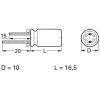 Frolyt E-KS3081 elektrolytický kondenzátor radiální 5 mm 470 µF 25 V 20 % (Ø x d) 10 mm x 16.5 mm 1 ks