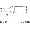 Frolyt E-RY3052 elektrolytický kondenzátor radiální 5 mm 47 µF 100 V 20 % (Ø x d) 10 mm x 16.5 mm 1 ks