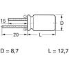 Frolyt E-RY3012 elektrolytický kondenzátor radiální 5 mm 100 µF 35 V 20 % (Ø x d) 8.7 mm x 12.7 mm 1 ks