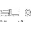 Frolyt E-KS3203 elektrolytický kondenzátor radiální 2.5 mm 10 µF 63 V 20 % (Ø x d) 5.5 mm x 12 mm 1 ks