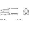 Frolyt E-KS3012 elektrolytický kondenzátor radiální 5 mm 100 µF 50 V 20 % (Ø x d) 8.7 mm x 12.7 mm 1 ks