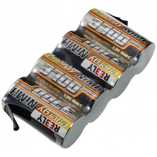 Reely akupack NiMH (modelářství) 4.8 V 3700 mAh Počet článků: 4 Sub-C Side by Side