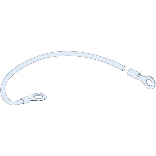 Schneider Electric LVS08911 PrismaSeT-P, zemnicí kabel, pevný, 6mm², s kabelových oček o Ø 5 mm a o Ø 6 mm, délka = 200 mm Příslušenství pro malé rozvodnice 1