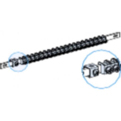Schneider Electric LVS04200 Hranolový řez-P, Linergy TB, zemnicí lišta, průřez 12 x 3 mm, svorky 1x16-35mm² a 40x2,5-16m², délka = 450 mm Příslušenství pro
