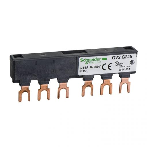 Schneider Electric GV2G245 3fázová sběrnicová lišta 89 mm 1 ks
