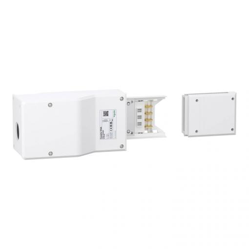 Schneider Electric KNA100AB4 KNA koncový napájecí box, 100A, vlevo nebo vpravo Napájecí skříňka bílá 1 ks