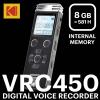 Kodak VRC450 digitální diktafon Maximální čas nahrávání 581 h černá, stříbrná