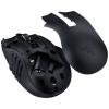 RAZER Naga V2 HyperSpeed optická ergonomická herní myš, přenos Bluetooth®, bezdrátový, 21 tlačítko, 30000 dpi, černá