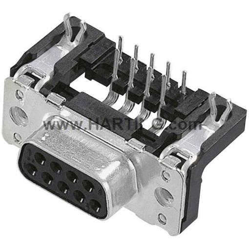 HARTING 09662527613 09662527613 D-SUB zásuvková lišta 90 ° Pólů: 15 pájené 1 ks