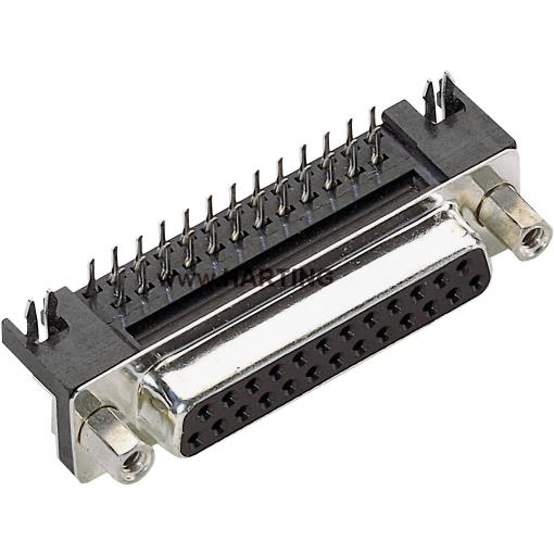HARTING 09682635812 09682635812 D-SUB kolíková lišta 90 ° Pólů: 15 pájené 1 ks