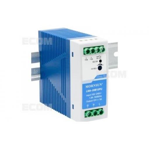 Průmyslový zdroj LI60-20B24PU, 60 W, 24 V / 2,5 A, DIN