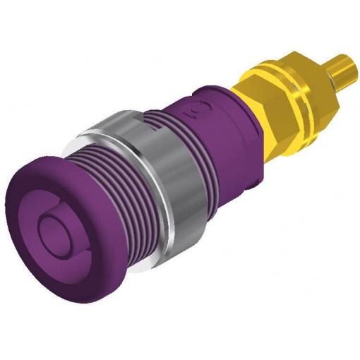 Hirschmann Test & Measurement SEB 2600 G M4 bezpečnostní laboratorní zásuvka zásuvka, vestavná vertikální Ø pin: 4 mm fialová 1 ks