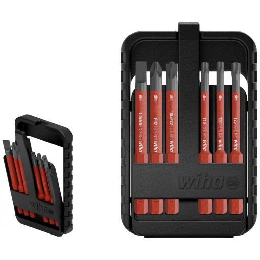 Wiha slimBit electric 45804 sada bitů, 6dílná, plochý, křížový PH, křížový PZ, TORX