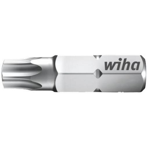 Wiha Torx-Bit TX 27x25mm Form C 6,3 1/4 plus6 01720 bit Torx T 27 chrom-vanadová ocel tvrzeno C 6.3 1 ks