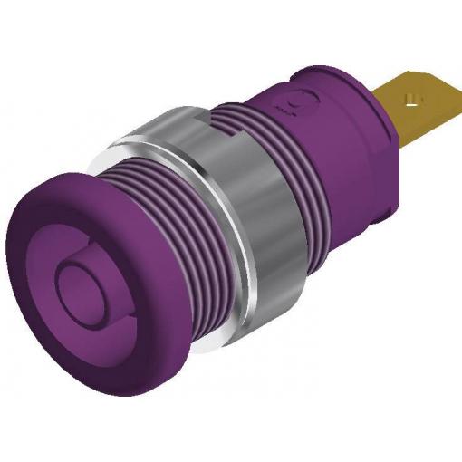 Hirschmann Test & Measurement SEB 2610 F4,8 bezpečnostní laboratorní zásuvka zásuvka, vestavná vertikální Ø pin: 4 mm fialová 1 ks