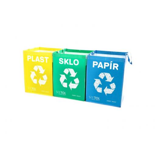 Sada tašek na tříděný odpad SIXTOL Sort Easy 3 Basic 3x36l