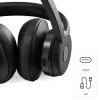 Hama BT700 Headset otevřená (On Ear) Bluetooth® stereo černá headset, regulace hlasitosti Počítače