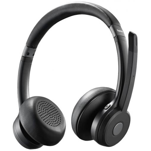 Hama BT700 Headset otevřená (On Ear) Bluetooth® stereo černá headset, regulace hlasitosti Počítače