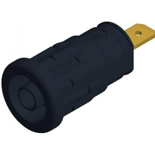 Hirschmann Test & Measurement SEP 2610 F4,8 bezpečnostní laboratorní zásuvka zásuvka, vestavná vertikální Ø pin: 4 mm černá 1 ks
