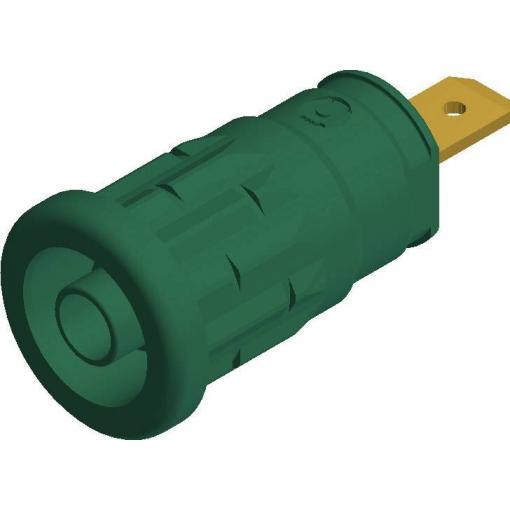 Hirschmann Test & Measurement SEP 2610 F4,8 bezpečnostní laboratorní zásuvka zásuvka, vestavná vertikální Ø pin: 4 mm zelená 1 ks