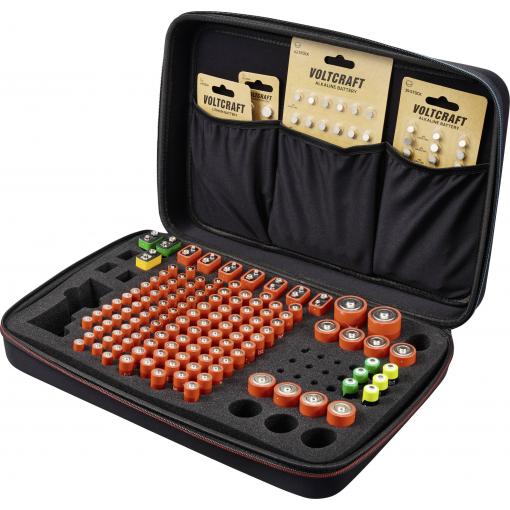 VOLTCRAFT BB-146-1 Kufřík na baterie 146x AAA, AA, Malé mono, Velké mono, 9 V (d x š x v) 41 x 27 x 9 cm