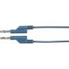 VOLTCRAFT MS5/BL měřicí kabel lamelová zástrčka 4 mm lamelová zástrčka 4 mm 5.00 m modrá 1 ks