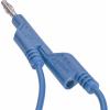 VOLTCRAFT MS5/BL měřicí kabel lamelová zástrčka 4 mm lamelová zástrčka 4 mm 5.00 m modrá 1 ks