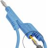 VOLTCRAFT MS5/BL měřicí kabel lamelová zástrčka 4 mm lamelová zástrčka 4 mm 5.00 m modrá 1 ks