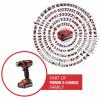 Einhell TC-CD 18/35 Li aku vrtací šroubovák, 18 V, 1.5 Ah Li-Ion vč. nabíječky, vč. 32dílné sady bitů, akumulátor, 2476743+2936796