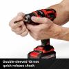 Einhell TC-CD 18/35 Li aku vrtací šroubovák, 18 V, 1.5 Ah Li-Ion vč. nabíječky, vč. 32dílné sady bitů, akumulátor, 2476743+2936796