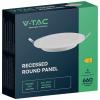 V-TAC VT-61006-RD 7858 LED panel vestavný Energetická třída (EEK2021): E (A - G) 6 W teplá bílá bílá