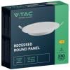 V-TAC VT-61003-RD 7855 LED panel vestavný Energetická třída (EEK2021): E (A - G) 3 W teplá bílá bílá