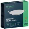 V-TAC VT-61012-RD 7861 LED panel vestavný Energetická třída (EEK2021): F (A - G) 12 W teplá bílá bílá