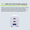 Verico Mojo 65W GaN 3 USB nabíječka, 1x USB A , 2x USB-C®, 65 W, Dodávka energie, bílá